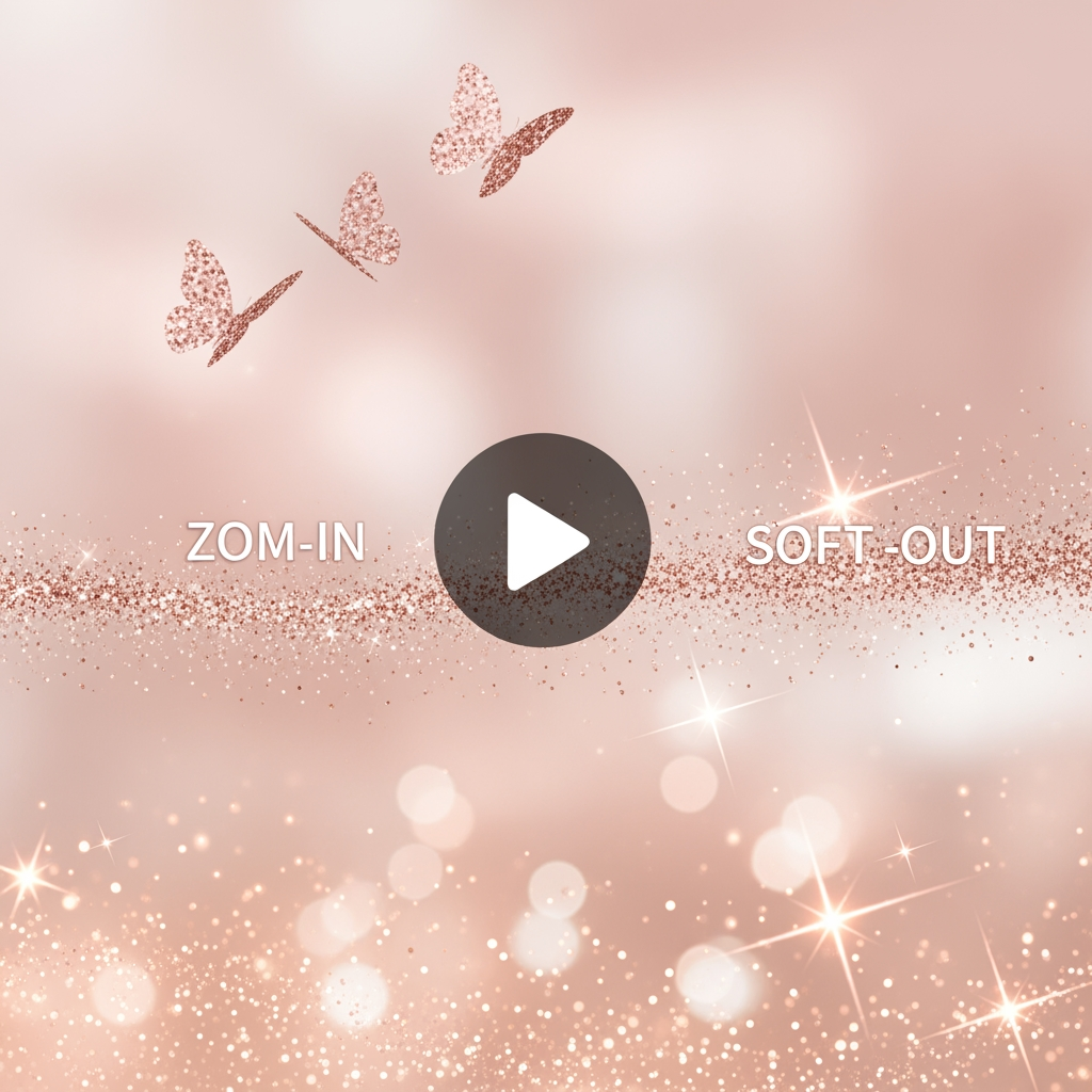 AI Design for GlamByAJM – Coming Soon Video Prompt
Style: Luxury, Feminine, Cute, Aesthetic, Soft Glam
Duration: 10–15 seconds
Color Theme: Blush Pink, Nude Beige, Rose Gold, White
Music: Soft dreamy beauty/fashion instrumental
Scene 1 (0–3 sec)
Soft pink background with floating sparkles, ribbons, hearts and glowing particles.
Text appears elegantly:
✨ Something Beautiful is Coming...
Scene 2 (3–6 sec)
Cute beauty products slowly appear:
Pink lipstick
Lip gloss
Makeup compact
Hair scrunchie
Pearl hair clip
Minimal jewelry
Golden sparkles moving around them.
Scene 3 (6–10 sec)
Luxury shopping bags slide into frame with soft glow effect.
Text:
🛍️ Fashion • Beauty • Accessories
Scene 4 (10–15 sec)
Your GlamByAJM logo appears in center with crown and sparkles.
Text below:
💖 COMING SOON 💖
"Cute Things, Just For You"
Follow us for updates ✨
Background filled with floating hearts, bows, pearls and rose-gold shimmer.
Extra Effects
Slow zoom in
Glitter transitions
Floating butterflies
Soft bokeh lights
Rose gold sparkles
Elegant fade out