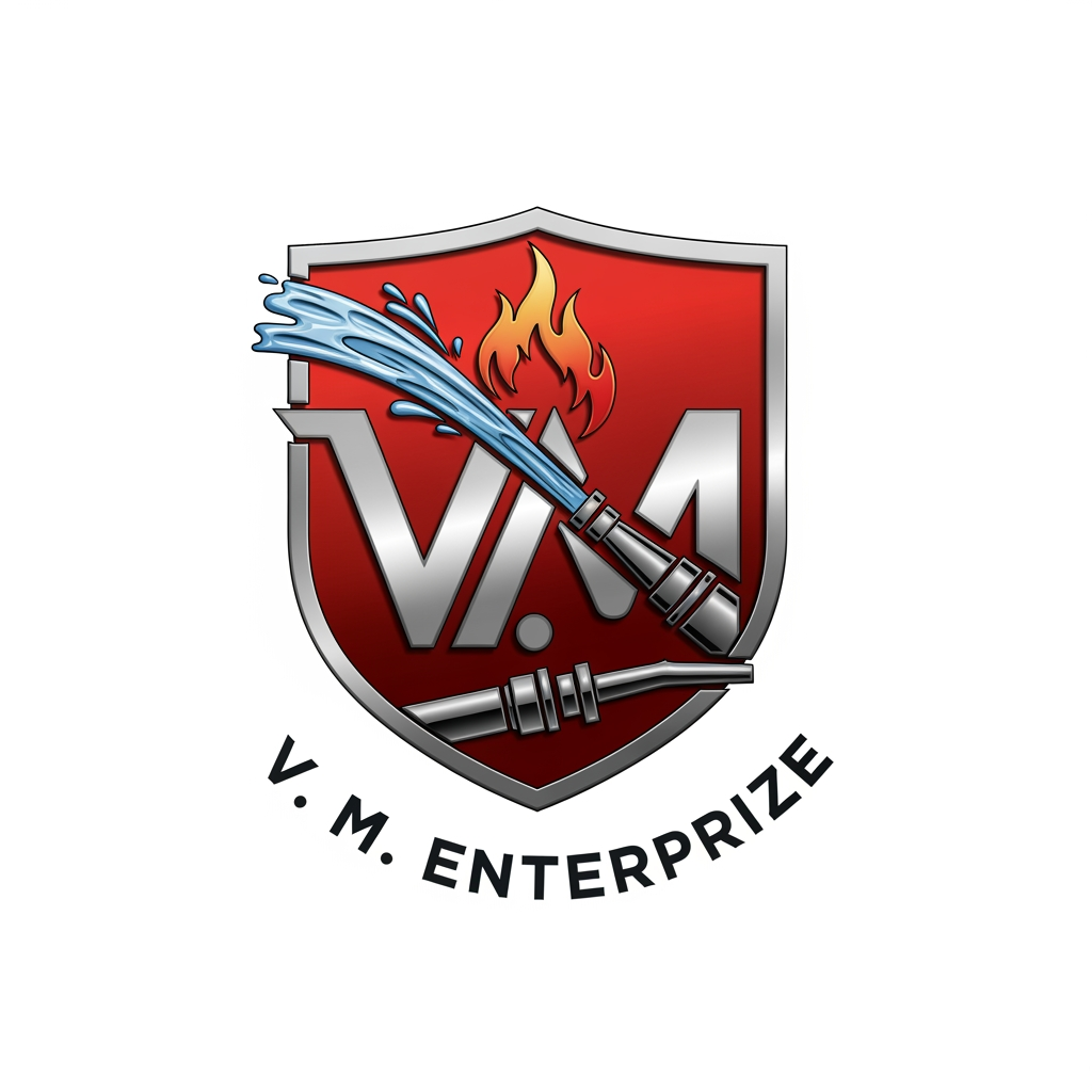 AI Design for create logo for V. M. Enterprize
Logo should be represent the Fire protetions equipments