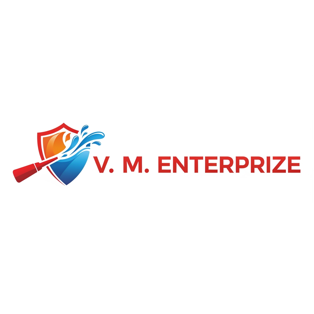 AI Design for create logo for V. M. Enterprize and it should be horizontal
Logo should be represent the Fire protetions equipments