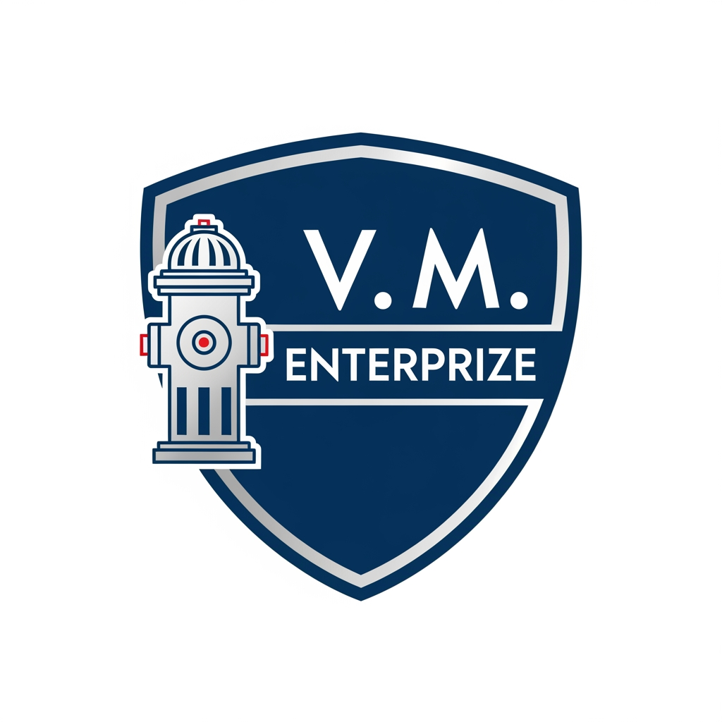 AI Design for create logo for V. M. Enterprize
Logo should be represent the Fire protetions equipments