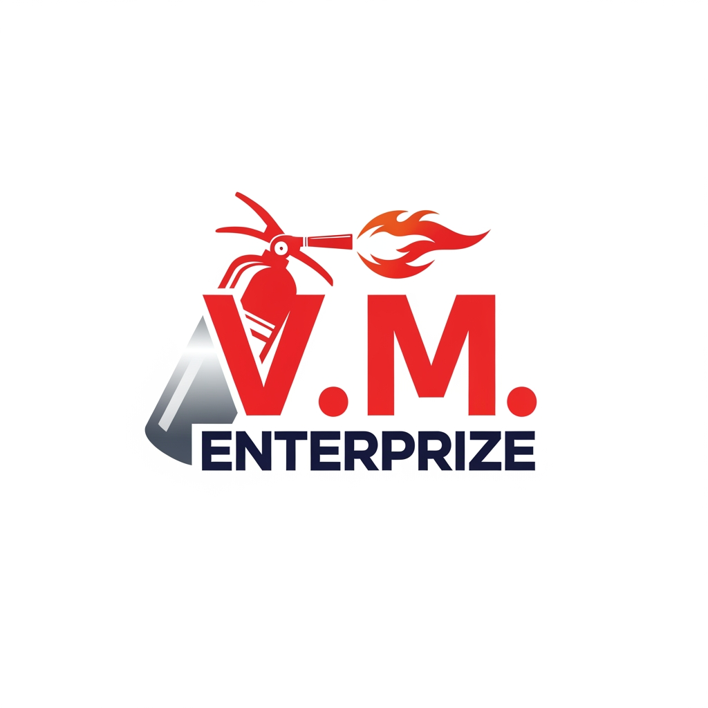 AI Design for create logo for V. M. Enterprize
Logo should be represent the Fire protetions equipments