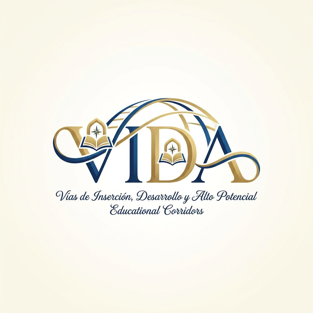 AI Design for create me a logo for an organization called VIDA things to get inspired from:
VIDA creates safe educational corridors for young Syrians affected by persecution - connecting talent with universities in Spain to build futures rooted in dignity, resilience, and hope.The humanitarian crisis in Syria has entered an alarming new phase. Systematic violence targets minority communities - Alawites, Druze, and Kurds - while traditional protection routes have closed VIDA - Vías de Inserción, Desarrollo y Alto Potencial - creates humanitarian educational corridors: a safe, legal, and transformative pathway connecting young talent with higher education in Spain. try to have the logo from the same word so it will be easy to publish anywhere, make it very fancy and elegance and nice and eye catching and maybe with something to be as a refrence for the prohram