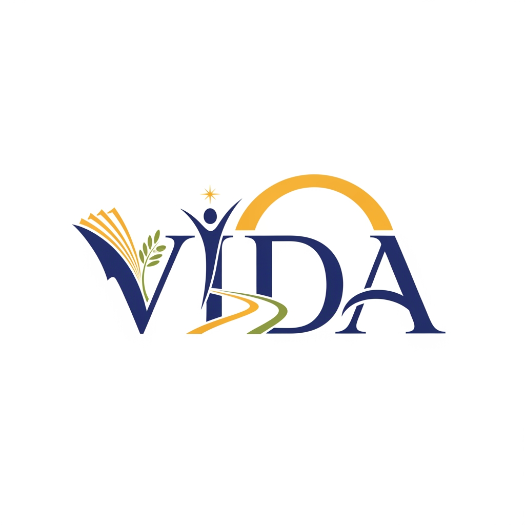 AI Design for create me a logo for an organization called VIDA things to get inspired from:
VIDA creates safe educational corridors for young Syrians affected by persecution - connecting talent with universities in Spain to build futures rooted in dignity, resilience, and hope.The humanitarian crisis in Syria has entered an alarming new phase. Systematic violence targets minority communities - Alawites, Druze, and Kurds - while traditional protection routes have closed VIDA - Vías de Inserción, Desarrollo y Alto Potencial - creates humanitarian educational corridors: a safe, legal, and transformative pathway connecting young talent with higher education in Spain. try to have the logo from the same word so it will be easy to publish anywhere, make it very fancy and elegance and nice