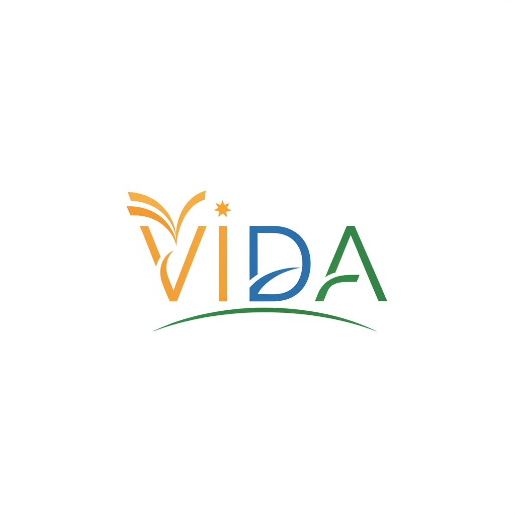 AI Design for create me a logo for an organization called VIDA things to get inspired from:
VIDA creates safe educational corridors for young Syrians affected by persecution - connecting talent with universities in Spain to build futures rooted in dignity, resilience, and hope.The humanitarian crisis in Syria has entered an alarming new phase. Systematic violence targets minority communities - Alawites, Druze, and Kurds - while traditional protection routes have closed VIDA - Vías de Inserción, Desarrollo y Alto Potencial - creates humanitarian educational corridors: a safe, legal, and transformative pathway connecting young talent with higher education in Spain. try to have the logo from the same word so it will be easy to publish anywhere
