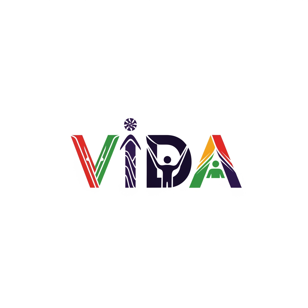 AI Design for create me a logo for an organization called VIDA things to get inspired from:
VIDA creates safe educational corridors for young Syrians affected by persecution - connecting talent with universities in Spain to build futures rooted in dignity, resilience, and hope.The humanitarian crisis in Syria has entered an alarming new phase. Systematic violence targets minority communities - Alawites, Druze, and Kurds - while traditional protection routes have closed VIDA - Vías de Inserción, Desarrollo y Alto Potencial - creates humanitarian educational corridors: a safe, legal, and transformative pathway connecting young talent with higher education in Spain. try to have the logo from the same word so it will be easy to publish anywhere