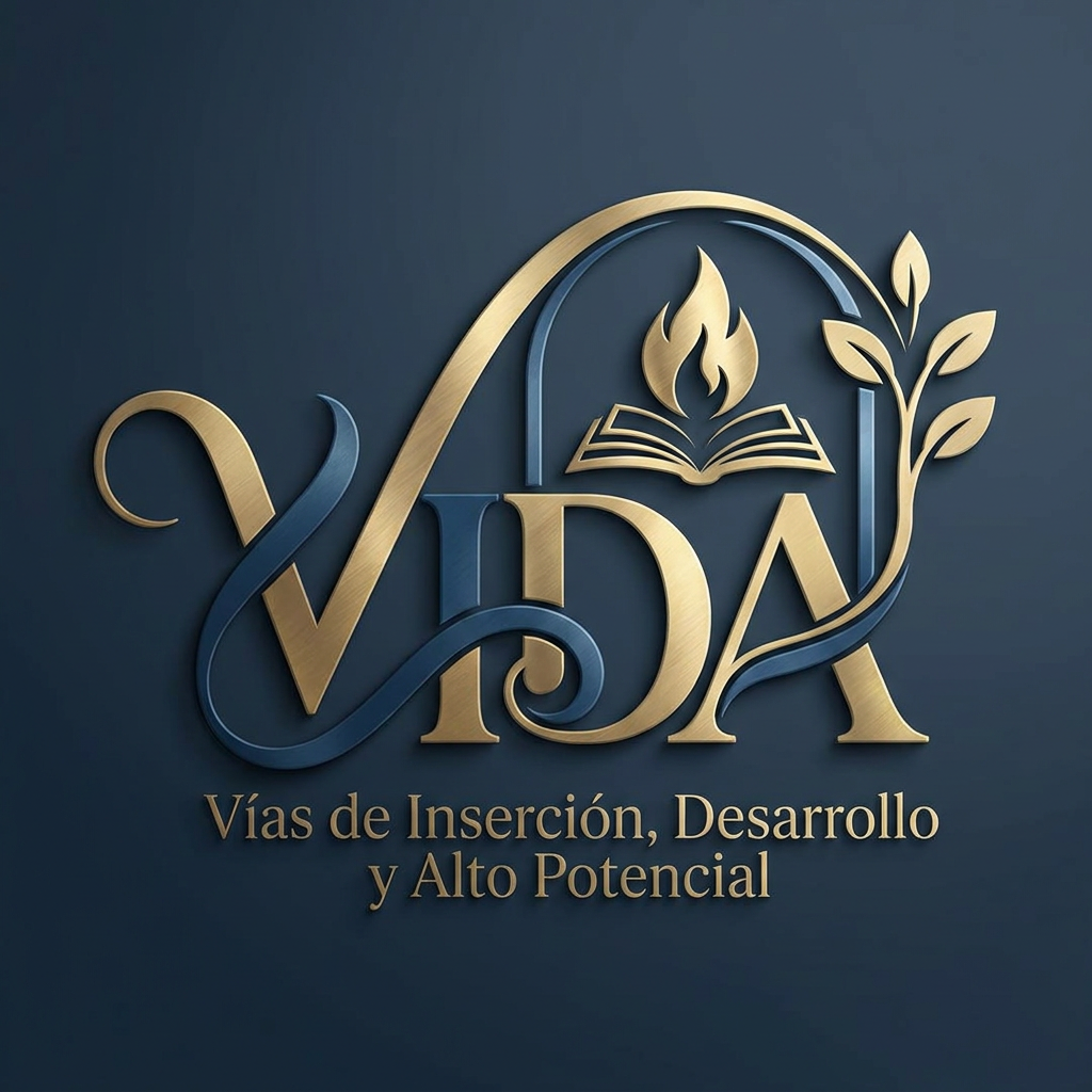 AI Design for create me a logo for an organization called VIDA things to get inspired from:
VIDA creates safe educational corridors for young Syrians affected by persecution - connecting talent with universities in Spain to build futures rooted in dignity, resilience, and hope.The humanitarian crisis in Syria has entered an alarming new phase. Systematic violence targets minority communities - Alawites, Druze, and Kurds - while traditional protection routes have closed VIDA - Vías de Inserción, Desarrollo y Alto Potencial - creates humanitarian educational corridors: a safe, legal, and transformative pathway connecting young talent with higher education in Spain. try to have the logo from the same word so it will be easy to publish anywhere, make it very fancy and elegance and nice