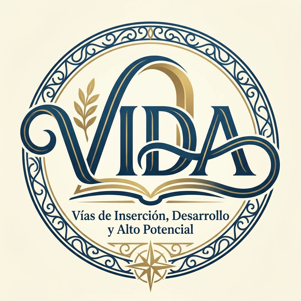AI Design for create me a logo for an organization called VIDA things to get inspired from:
VIDA creates safe educational corridors for young Syrians affected by persecution - connecting talent with universities in Spain to build futures rooted in dignity, resilience, and hope.The humanitarian crisis in Syria has entered an alarming new phase. Systematic violence targets minority communities - Alawites, Druze, and Kurds - while traditional protection routes have closed VIDA - Vías de Inserción, Desarrollo y Alto Potencial - creates humanitarian educational corridors: a safe, legal, and transformative pathway connecting young talent with higher education in Spain. try to have the logo from the same word so it will be easy to publish anywhere, make it very fancy and elegance and nice and eye catching and maybe with something to be as a refrence for the prohram
