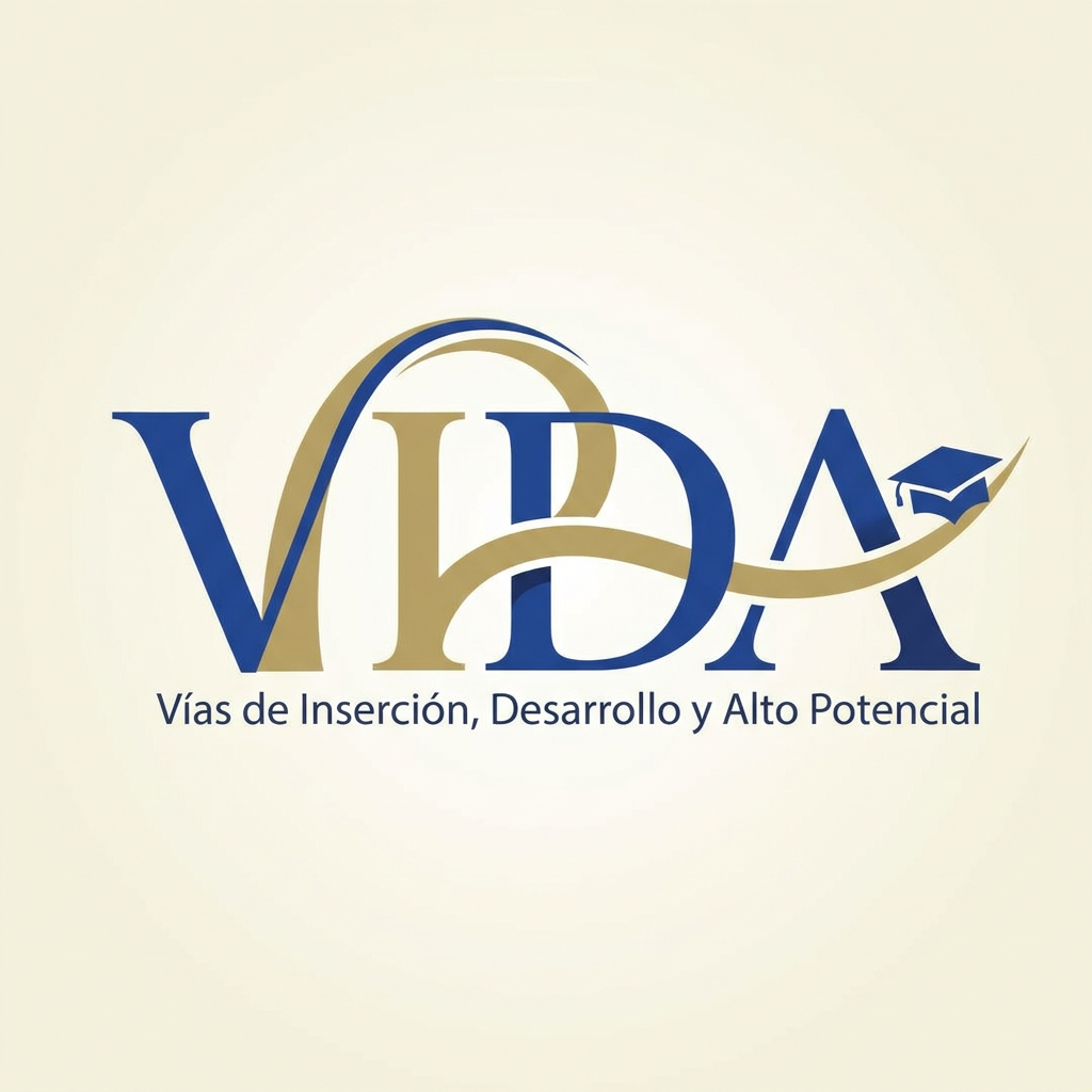 AI Design for create me a logo for an organization called VIDA things to get inspired from:
VIDA creates safe educational corridors for young Syrians affected by persecution - connecting talent with universities in Spain to build futures rooted in dignity, resilience, and hope.The humanitarian crisis in Syria has entered an alarming new phase. Systematic violence targets minority communities - Alawites, Druze, and Kurds - while traditional protection routes have closed VIDA - Vías de Inserción, Desarrollo y Alto Potencial - creates humanitarian educational corridors: a safe, legal, and transformative pathway connecting young talent with higher education in Spain. try to have the logo from the same word so it will be easy to publish anywhere, make it very fancy and elegance and nice use this as reference but make it a bit more simple maybe