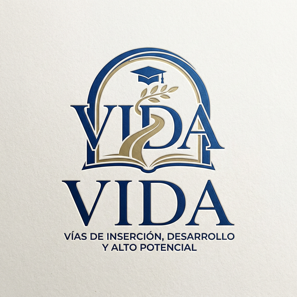 AI Design for create me a logo for an organization called VIDA things to get inspired from:
VIDA creates safe educational corridors for young Syrians affected by persecution - connecting talent with universities in Spain to build futures rooted in dignity, resilience, and hope.The humanitarian crisis in Syria has entered an alarming new phase. Systematic violence targets minority communities - Alawites, Druze, and Kurds - while traditional protection routes have closed VIDA - Vías de Inserción, Desarrollo y Alto Potencial - creates humanitarian educational corridors: a safe, legal, and transformative pathway connecting young talent with higher education in Spain. try to have the logo from the same word so it will be easy to publish anywhere, make it very fancy and elegance and nice use this as reference but make it a bit more simple maybe