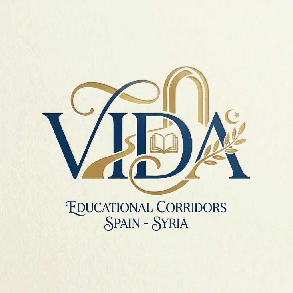 AI Design for create me a logo for an organization called VIDA things to get inspired from:
VIDA creates safe educational corridors for young Syrians affected by persecution - connecting talent with universities in Spain to build futures rooted in dignity, resilience, and hope.The humanitarian crisis in Syria has entered an alarming new phase. Systematic violence targets minority communities - Alawites, Druze, and Kurds - while traditional protection routes have closed VIDA - Vías de Inserción, Desarrollo y Alto Potencial - creates humanitarian educational corridors: a safe, legal, and transformative pathway connecting young talent with higher education in Spain. try to have the logo from the same word so it will be easy to publish anywhere, make it very fancy and elegance and nice use this as reference but make it a bit more simple maybe