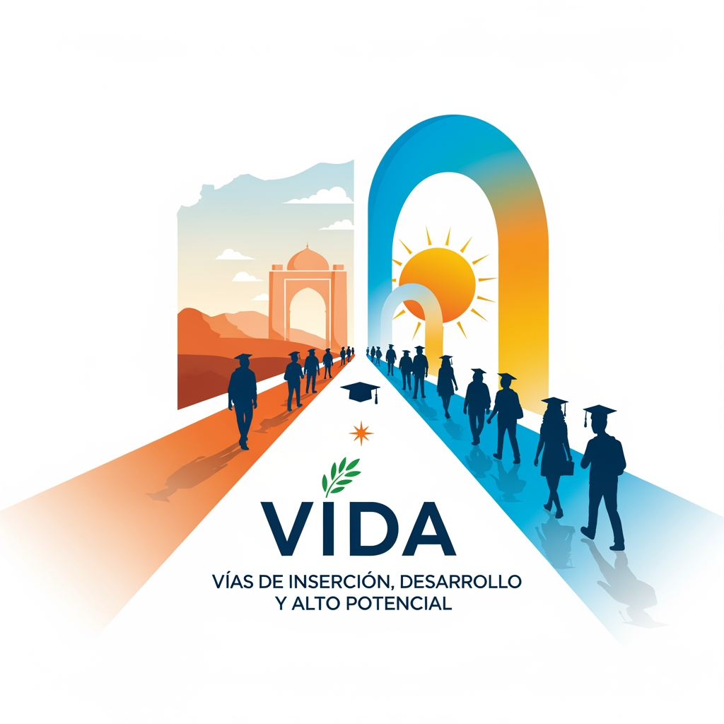 AI Design for create me a logo for an organization called VIDA things to get inspired from:
VIDA creates safe educational corridors for young Syrians affected by persecution - connecting talent with universities in Spain to build futures rooted in dignity, resilience, and hope.The humanitarian crisis in Syria has entered an alarming new phase. Systematic violence targets minority communities - Alawites, Druze, and Kurds - while traditional protection routes have closed VIDA - Vías de Inserción, Desarrollo y Alto Potencial - creates humanitarian educational corridors: a safe, legal, and transformative pathway connecting young talent with higher education in Spain.