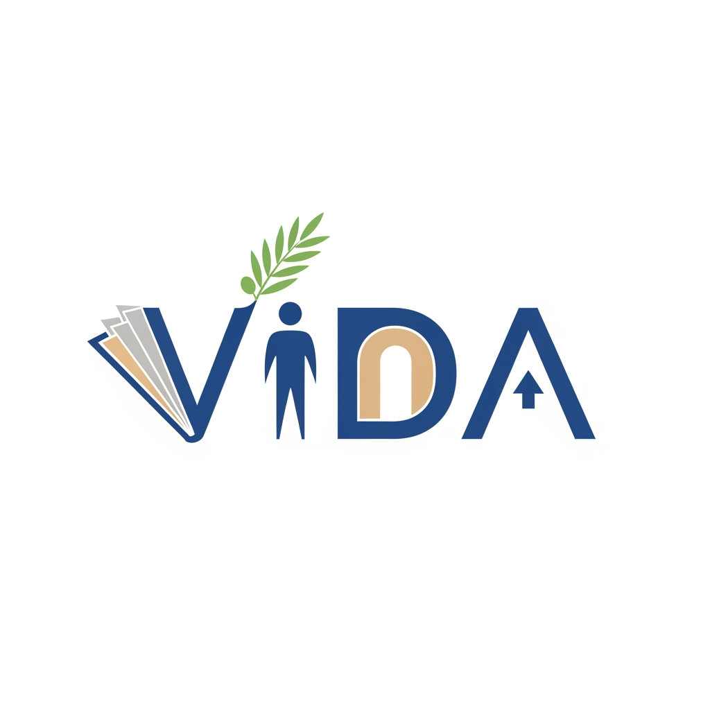 AI Design for create me a logo for an organization called VIDA things to get inspired from:
VIDA creates safe educational corridors for young Syrians affected by persecution - connecting talent with universities in Spain to build futures rooted in dignity, resilience, and hope.The humanitarian crisis in Syria has entered an alarming new phase. Systematic violence targets minority communities - Alawites, Druze, and Kurds - while traditional protection routes have closed VIDA - Vías de Inserción, Desarrollo y Alto Potencial - creates humanitarian educational corridors: a safe, legal, and transformative pathway connecting young talent with higher education in Spain. try to have the logo from the same word so it will be easy to publish anywhere