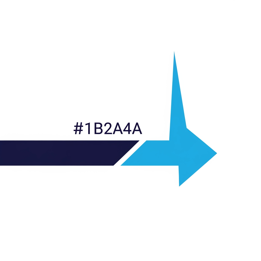 AI Design for Minimalist 2D vector logo icon, single uniform bold stroke, no fill. A horizontal timeline path. Left segment is solid deep navy (#1B2A4A), transitioning at a sharp, tall vertical spike to sky blue (#4A9EEA) for the spike and the remaining right-hand line. The spike is perfectly sharp and angular. The line ends in a small, right-pointing arrow tip. Clean enterprise aesthetic, high contrast, flat design, white background, ultra-crisp vector lines, no gradients, no shadows.