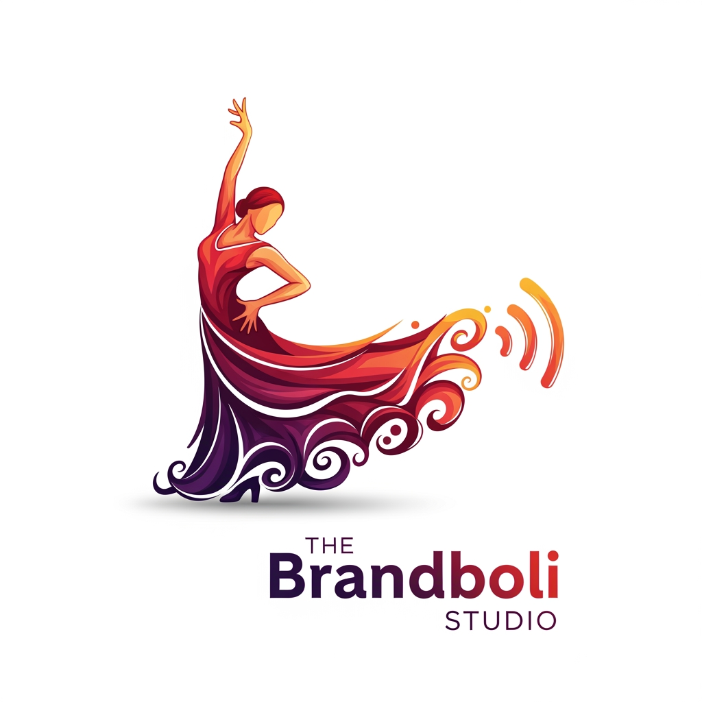 AI Design for my digital marketing agency name is The Brandboli Studio create logo my agency