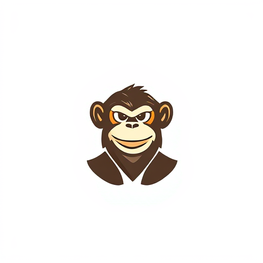 AI Design for Monkey logo about unity and cleanliness 