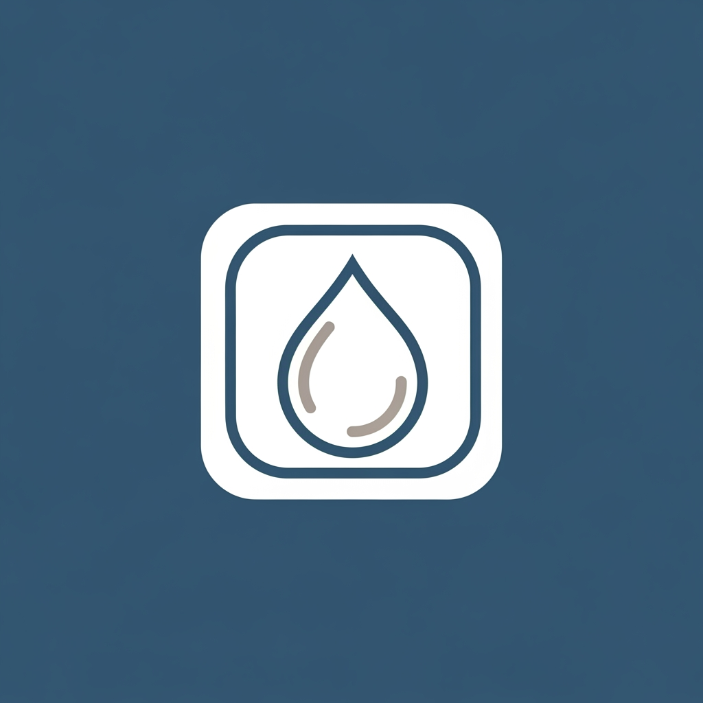 AI Design for A sophisticated and minimalist logo for a premium housekeeping and chemical supply. The design features clean geometric lines and elegant typography, incorporating subtle, stylized motifs of cleanliness or liquid droplets to evoke a professional and trustworthy aesthetic. don't use letters just design a logo