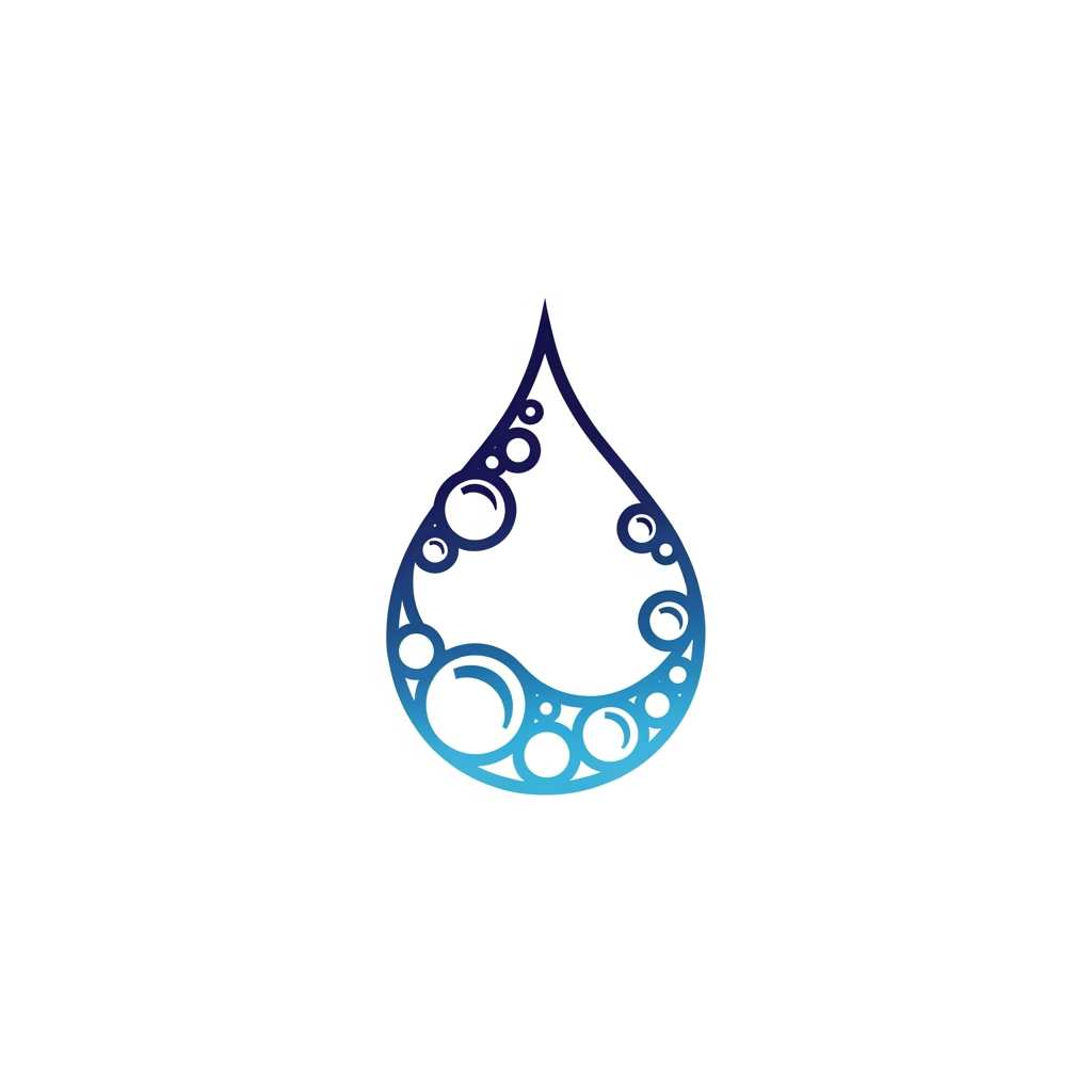 AI Design for A sophisticated and minimalist logo for a premium housekeeping and chemical supply. The design features clean geometric lines and elegant typography, incorporating subtle, stylized motifs of cleanliness or liquid droplets to evoke a professional and trustworthy aesthetic. don't use letters just design a logo