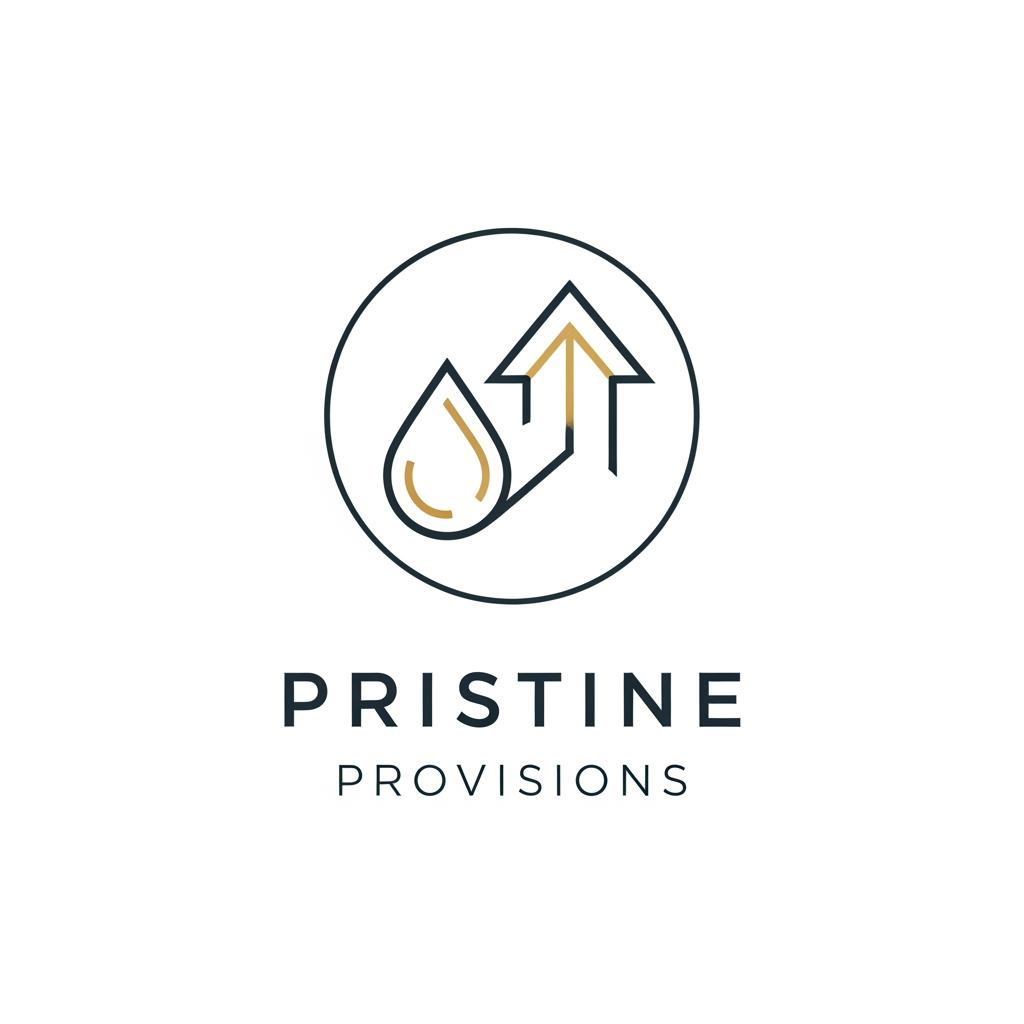 AI Design for A sophisticated and minimalist logo for a premium housekeeping and chemical supply. The design features clean geometric lines and elegant typography, incorporating subtle, stylized to evoke a professional and trustworthy aesthetic and elegent. don't use letters just design a logo something other than a droplet with s on it