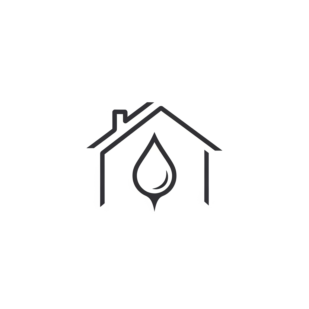 AI Design for A sophisticated and minimalist logo for a premium housekeeping and chemical supply. The design features clean geometric lines and elegant typography, incorporating subtle, stylized motifs of cleanliness or liquid droplets to evoke a professional and trustworthy aesthetic. don't use letters just design a logo