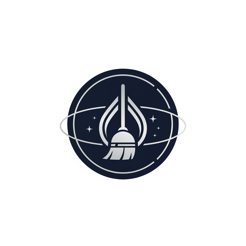 AI Design for A sophisticated and minimalist logo for a premium housekeeping and chemical supply. The design features clean geometric lines and elegant typography, incorporating subtle, stylized motifs of cleanliness or liquid droplets to evoke a professional and trustworthy aesthetic. don't use letters just design a logo
