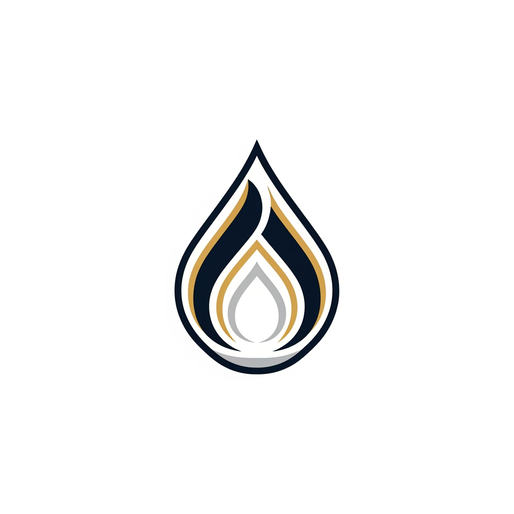 AI Design for A sophisticated and minimalist logo for a premium housekeeping and chemical supply. The design features clean geometric lines and elegant typography, incorporating subtle, stylized to evoke a professional and trustworthy aesthetic and elegent. don't use letters just design a logo something other than a droplet with s on it