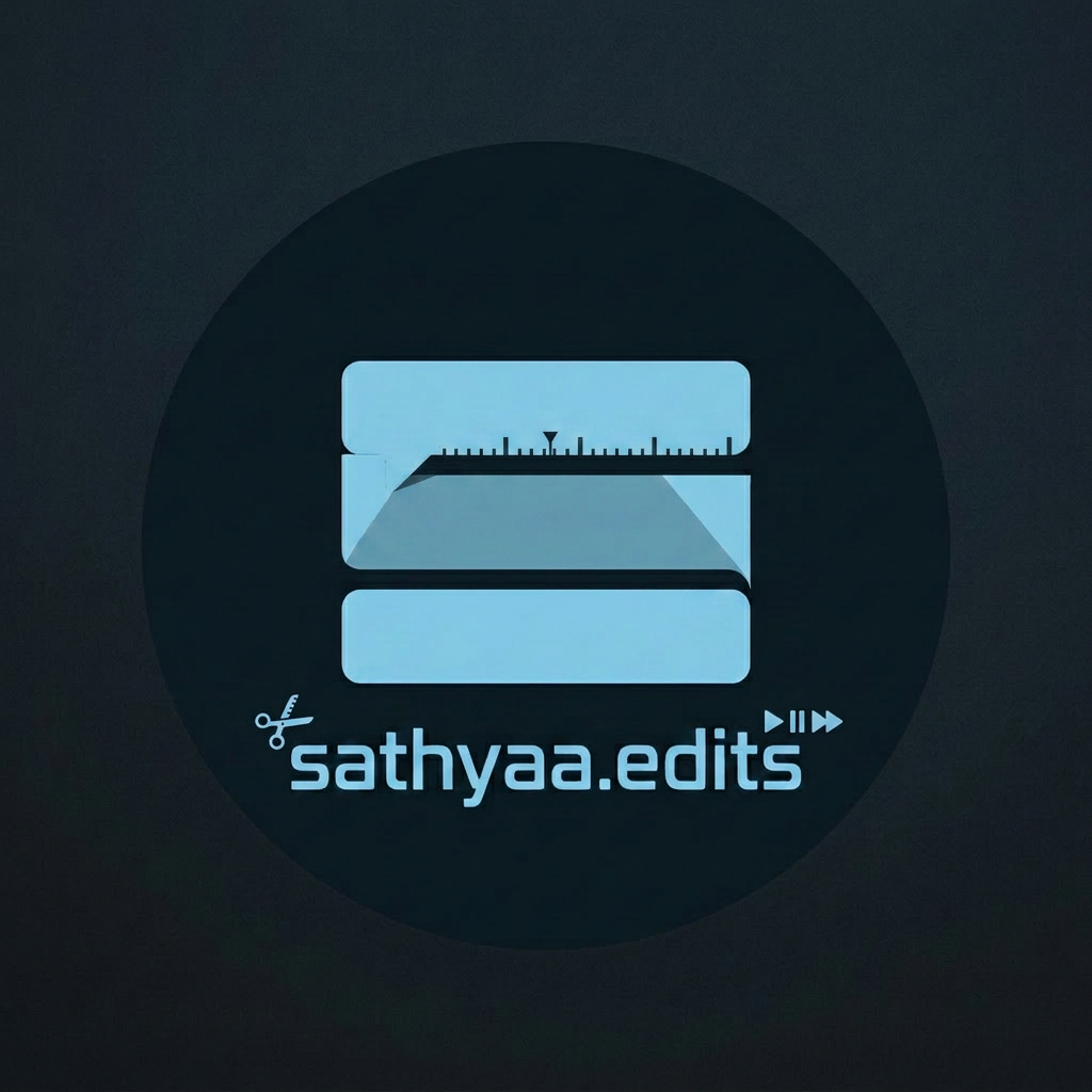 AI Design for the logo should be in this style and i want to design it for my video editing page in instagram and the page name is sathyaa.edits..can we add some samll elements like timeline or something related to editing in the logo..just slight