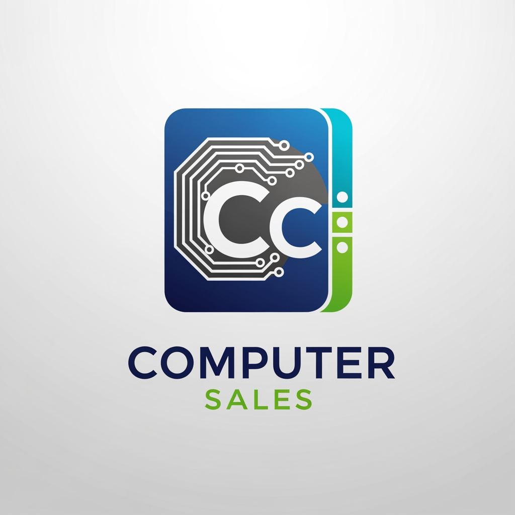 AI Design for design me Cc Logo professional logo for computer sales