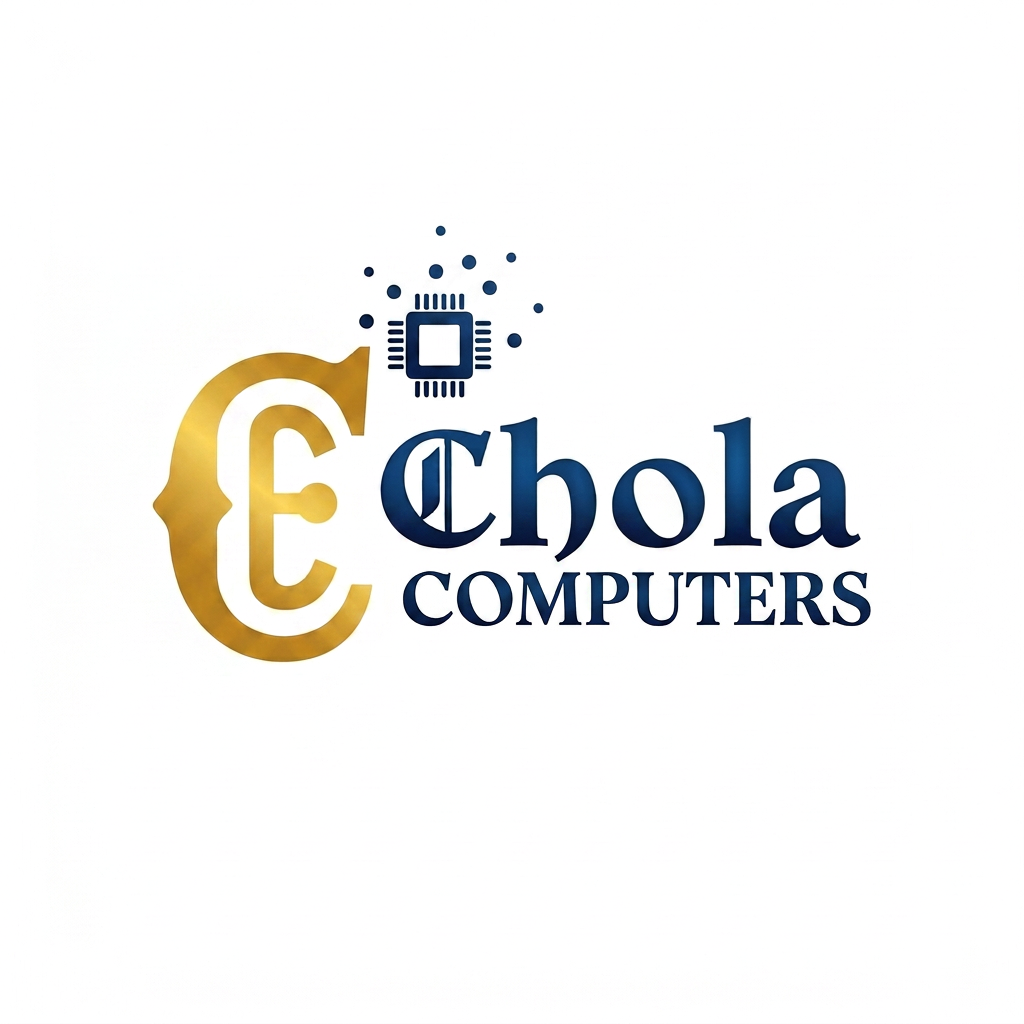 AI Design for the computers letter also same font of chola
