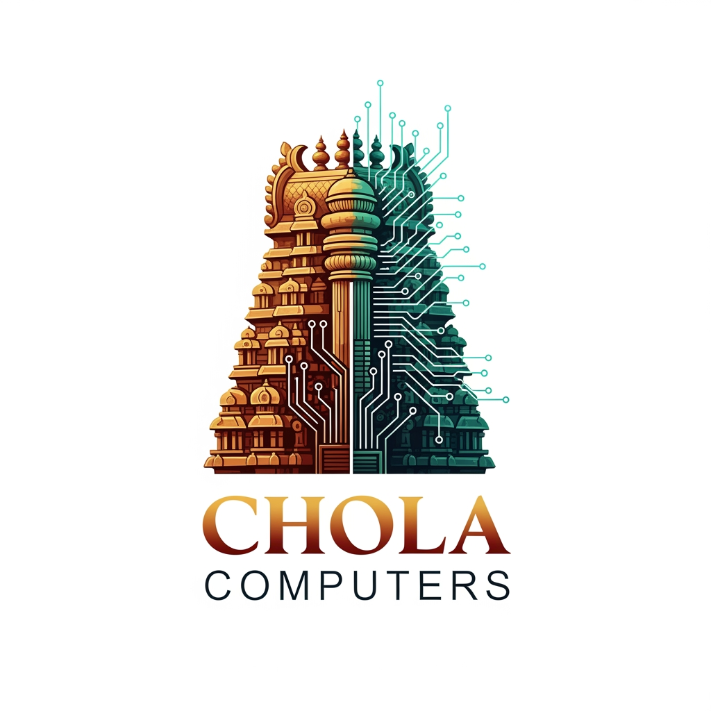 AI Design for please make a logo for my chola computers bussiness