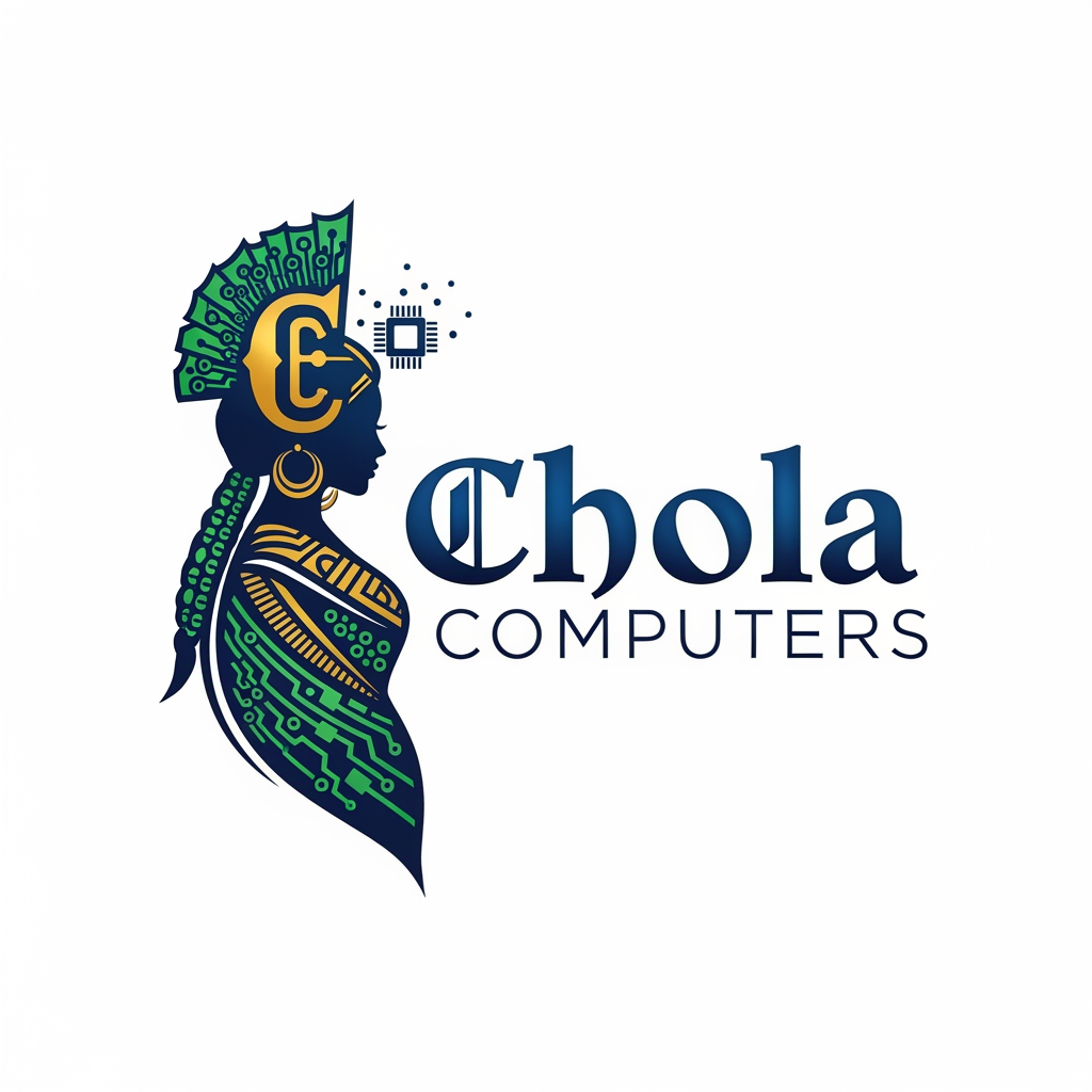 AI Design for please make a logo for my chola computers bussiness