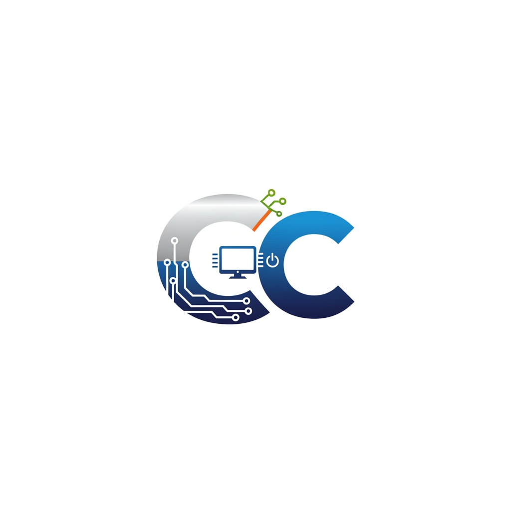 AI Design for design me Cc Logo professional logo for computer sales