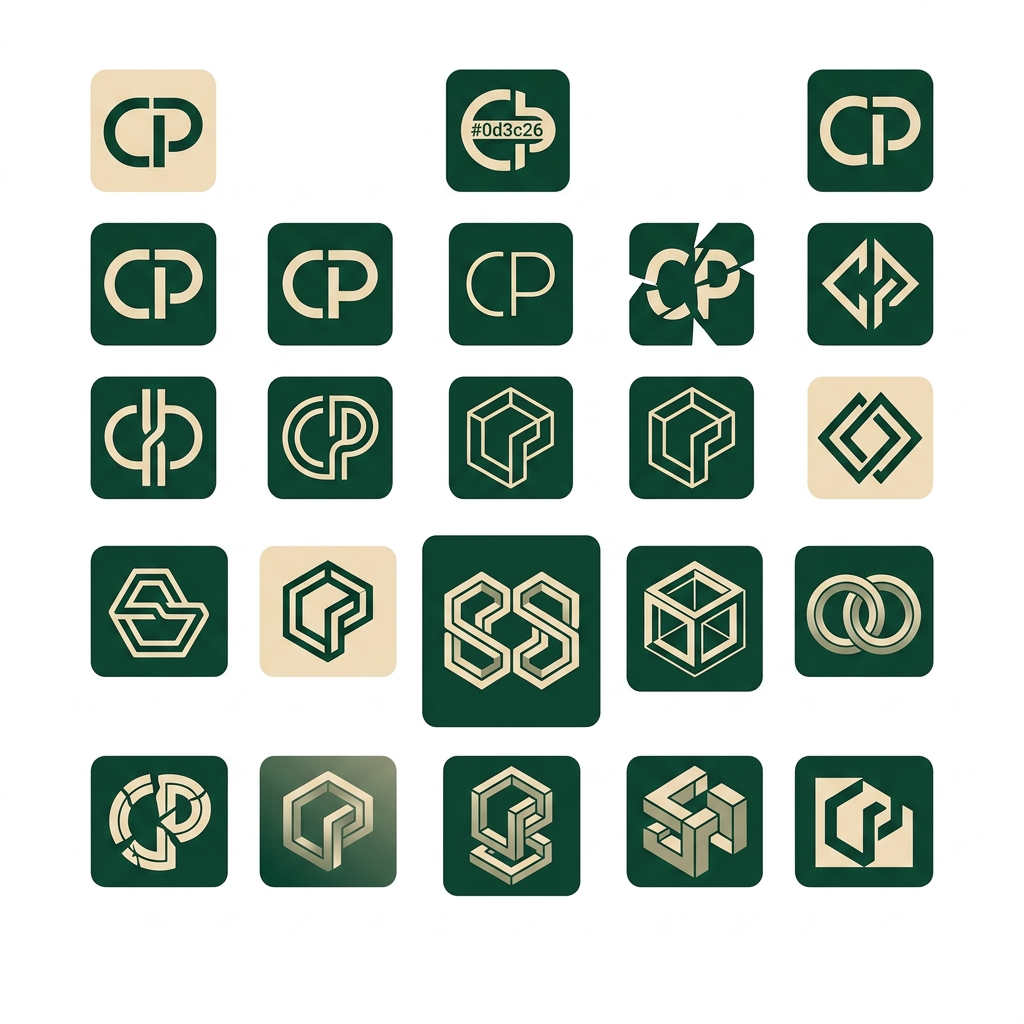 AI Design for me gusta el que está sobre el logo de la esquina inferior derecha. puedes crear 10 logos mas usando ese de inspiracion?