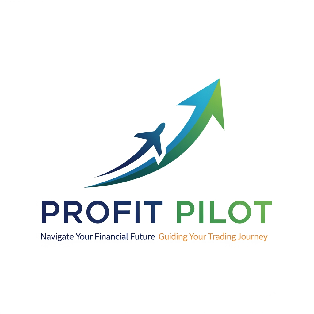 AI Design for help me to create logo in the name of profit pilot which is used for trading business and education