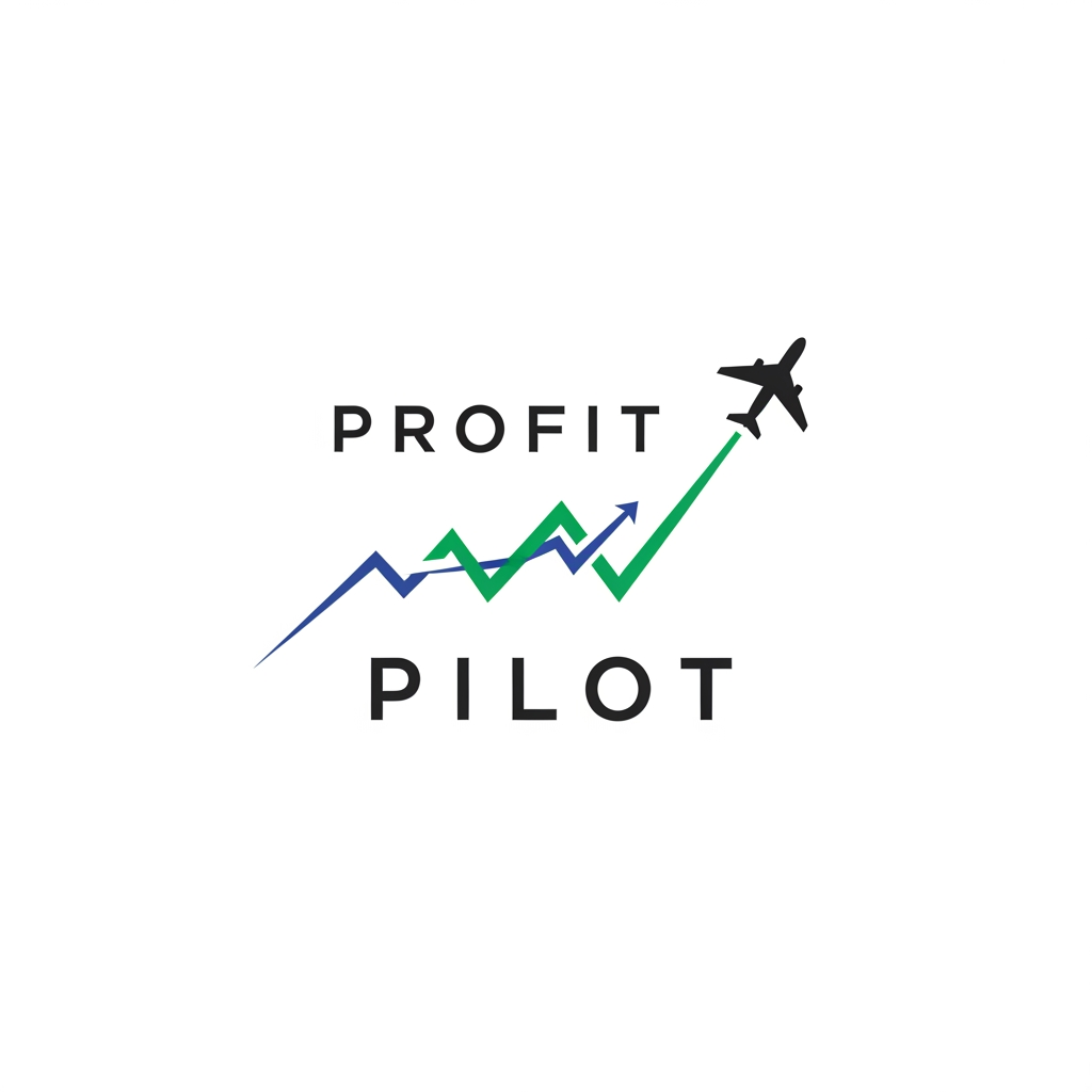 AI Design for give me some simple stylish logo in the name of profit pilot it is need to look like design