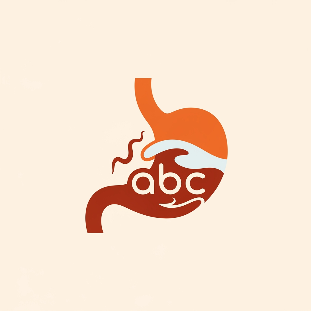 AI Design for Create a logo for a restaurant named abc which displays hunger for customers through their delicious menus and empathy. be more concept focused.