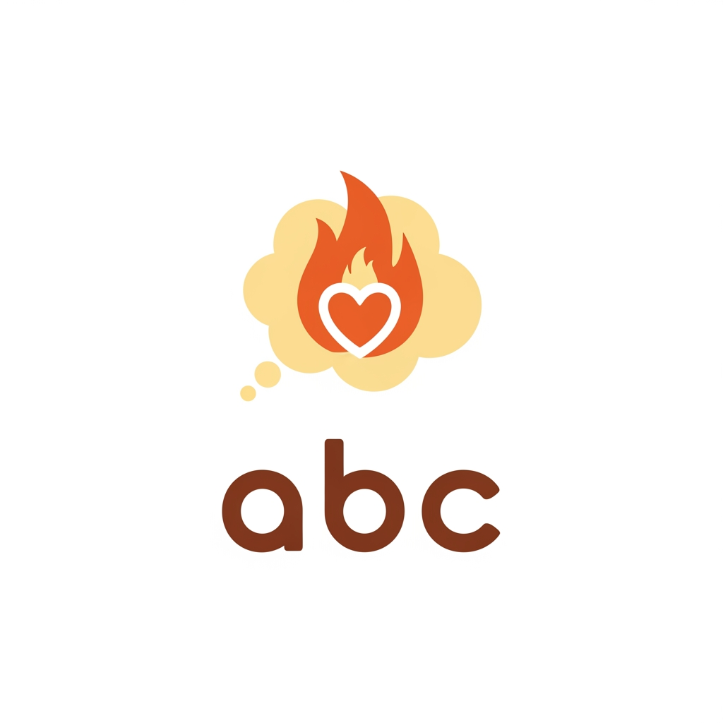 AI Design for Create a logo for a restaurant named abc which displays hunger for customers through their delicious menus and empathy.