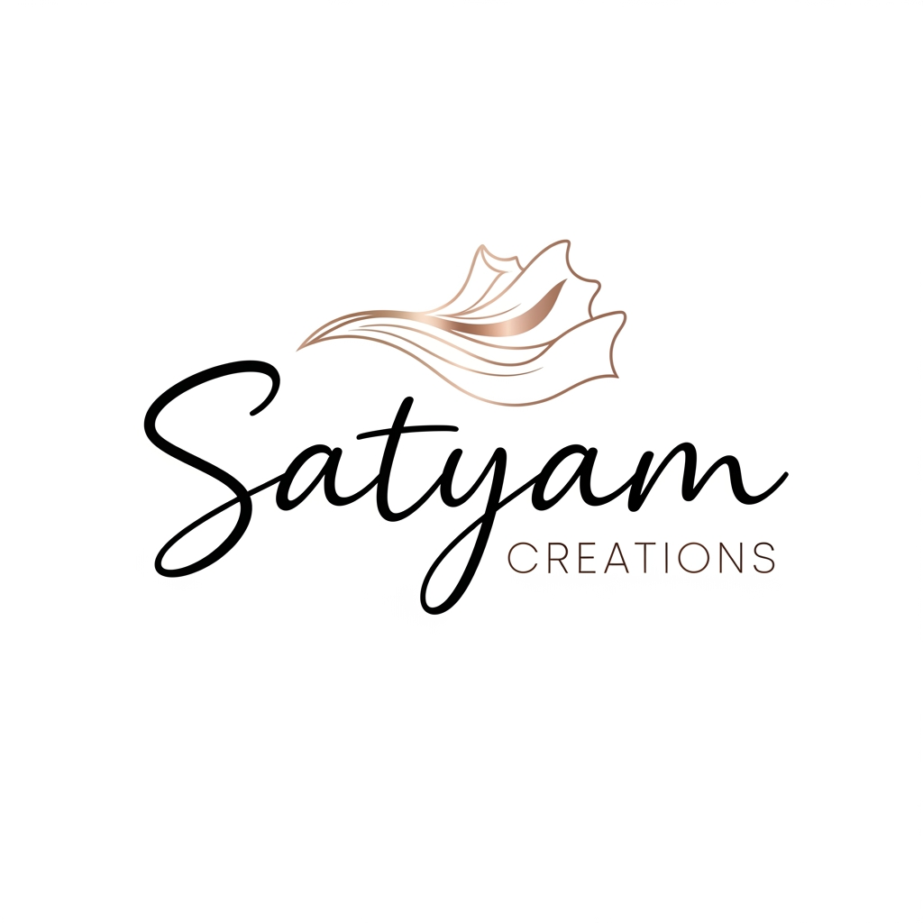 AI Design for want a attractive yet elegant and soft look logo for my clothing business as we are dealing in unstiched suits and our brand name is satyam creations