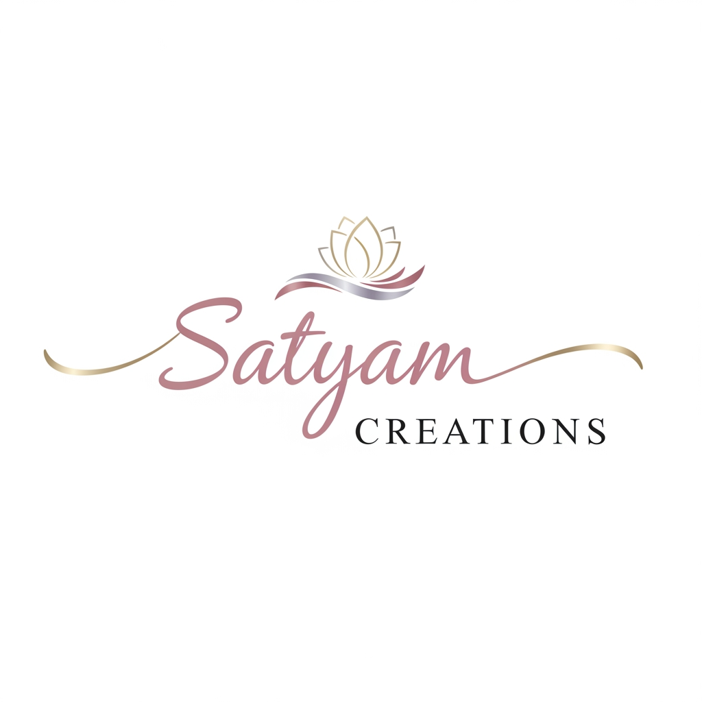AI Design for want a attractive yet elegant and soft look logo for my clothing business as we are dealing in unstiched suits and our brand name is satyam creations