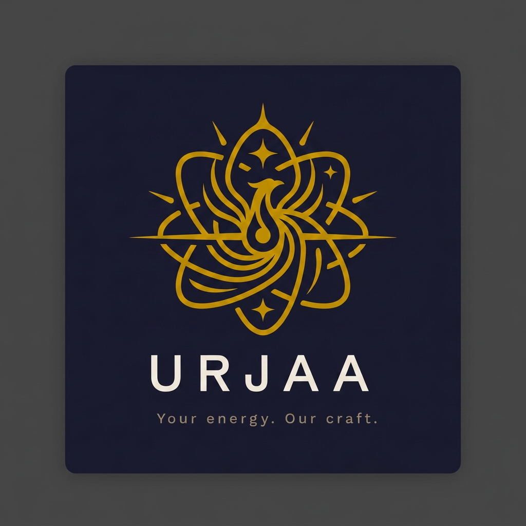 AI Design for name and tagline is fine / suggest alternatives for the logo . I am looking for a logo which resembles energy/space/wellness/creation