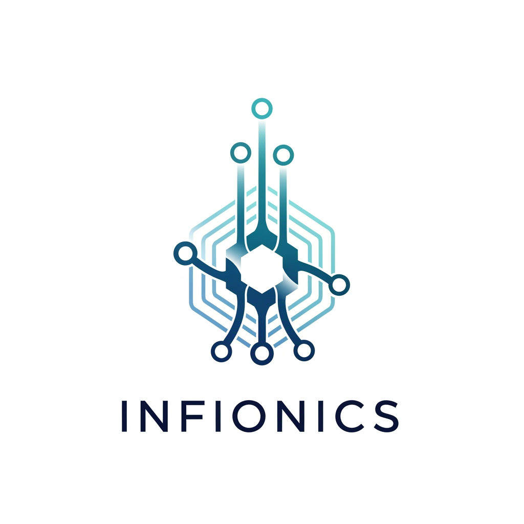 AI Design for please design me a logo for my company named "INFIONICS" which is a digital agency, where we provide marketing solutions along with AI services. do not include ai in logo. create only logo without writing company name