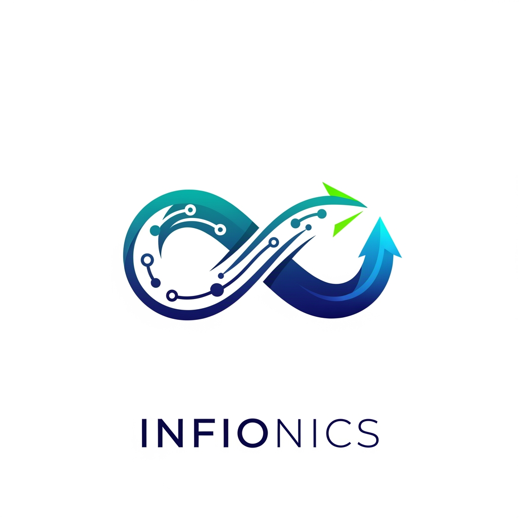 AI Design for please design me a logo for my company named "INFIONICS" which is a digital agency, where we provide marketing solutions along with AI services. do not include ai in logo. create only logo without writing company name infionics