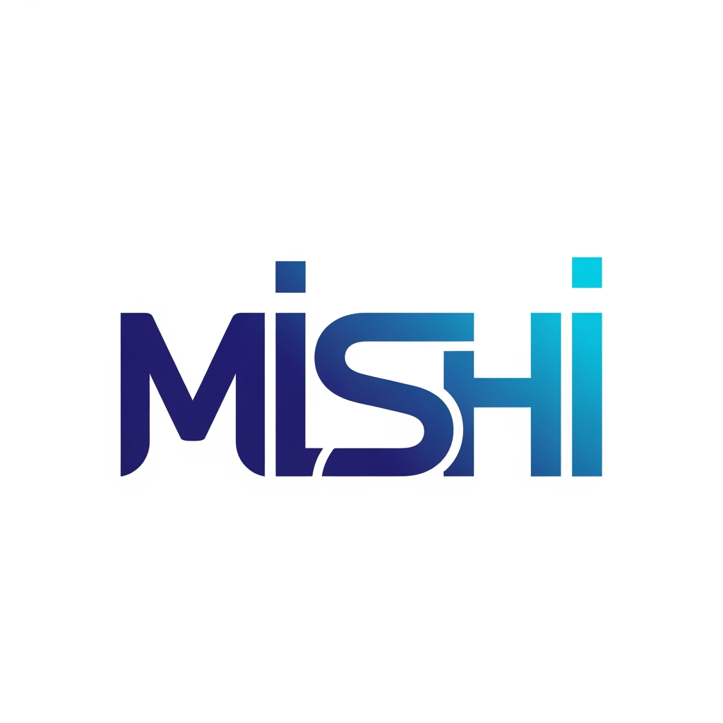 AI Design for use letters M, I, S, H, I to make a logo