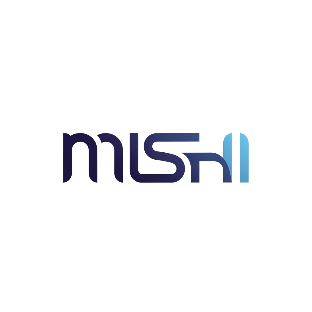 AI Design for use letters M, I, S, H, I to make a logo (combine them)