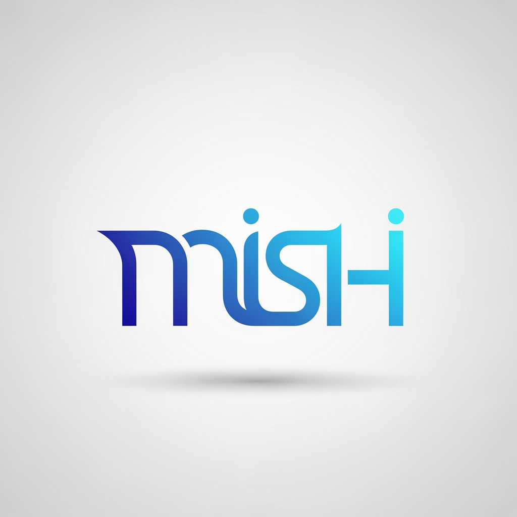 AI Design for use letters M, I, S, H, I to make a logo (combine them)