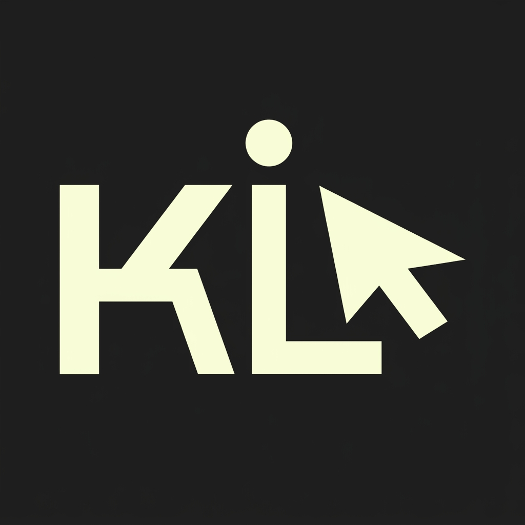 AI Design for надо придумать новый значок валюты для валюты KLiKоин для IT школы. значок должен быть простой, векторный. Не перегружен. на фото - фирменный шрифт. Сама стилистика школы - двухмерные, угловатые иконки. Значок должен быть похож на значок настоящей валюты. нужно, чтобы он отражал название и it направленность