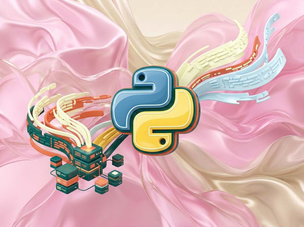 на этом фоне создай 3д фигурки на тему Backend-мастер: Python. Фон менять нельзя. Фигурки должны быть достаточно большими. Используй цвета EE6C4D 01524B D5F4FF FAFFDB
сделай модельки динамичными. Не делай никаких надписей. Все фигурки в стиле 3д рендера
ПО центру должна быть основная моделька. ПО бокам фигурки для придания динамики.
по центру логотип питона. по бокам - строки кода, бд
