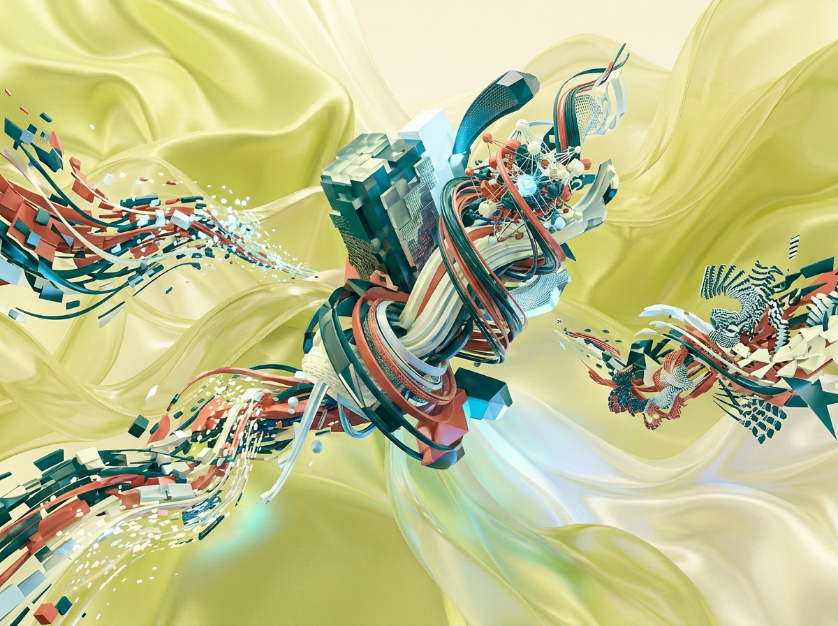 AI Design for на этом фоне создай 3д фигурки на тему Цифровая вселенная Adobe. Фон менять нельзя. Фигурки должны быть достаточно большими. Используй цвета EE6C4D 01524B D5F4FF FAFFDB
сделай модельки динамичными. Не делай никаких надписей. Все фигурки в стиле 3д рендера
ПО центру должна быть основная моделька. ПО бокам фигурки для придания динамики.