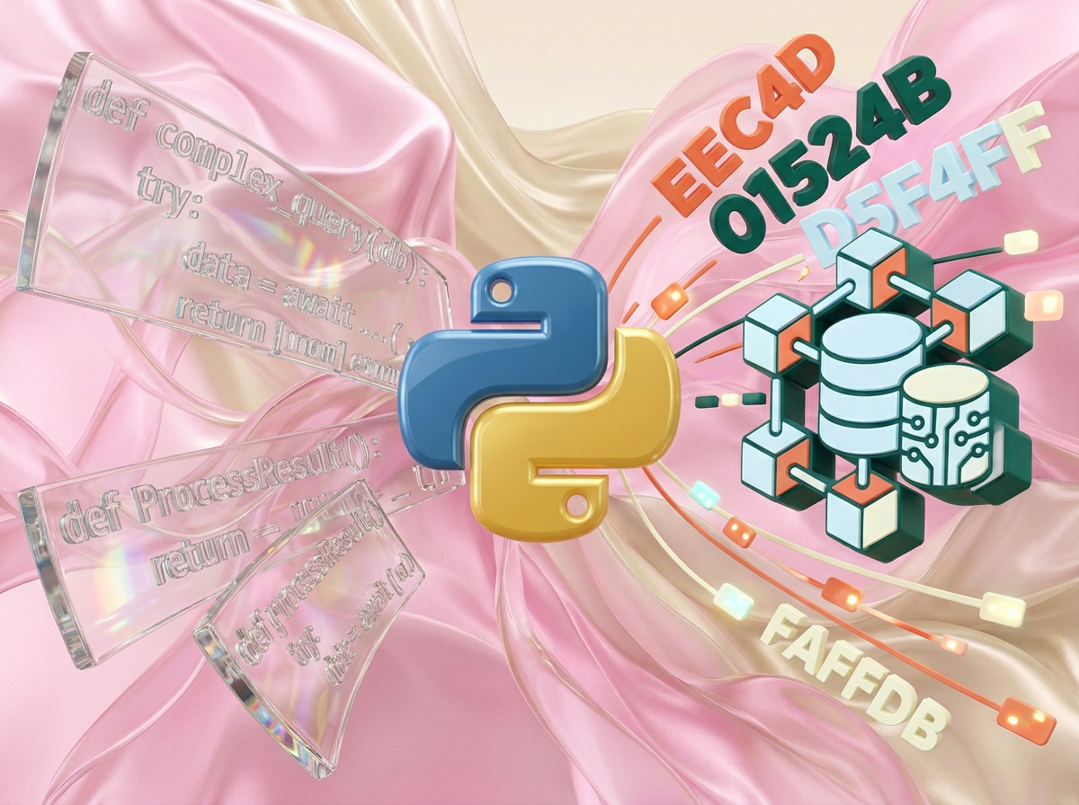 на этом фоне создай 3д фигурки на тему Backend-мастер: Python. Фон менять нельзя. Фигурки должны быть достаточно большими. Используй цвета EE6C4D 01524B D5F4FF FAFFDB
сделай модельки динамичными. Не делай никаких надписей. Все фигурки в стиле 3д рендера
ПО центру должна быть основная моделька. ПО бокам фигурки для придания динамики.
по центру логотип питона В ОРИГИНАЛЬНЫХ ЦВЕТАХ. по бокам - строки кода, бд