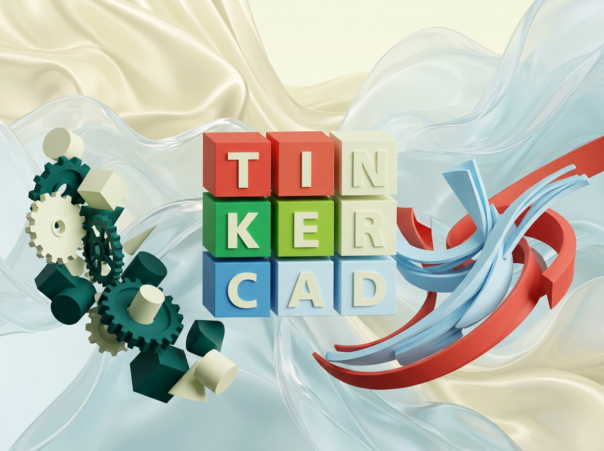 AI Design for на этом фоне создай 3д фигурки на тему 3д моделирование в Tinkercad. Фон менять нельзя.  Фигурки должны быть достаточно большими. Используй цвета EE6C4D 01524B D5F4FF FAFFDB

сделай модельки динамичными. Не делай никаких надписей. Все фигурки в стиле 3д рендера

ПО центру должна быть основная моделька. ПО бокам фигурки для придания динамики.

ПО центру поставь 3д логотип с картинки 2.