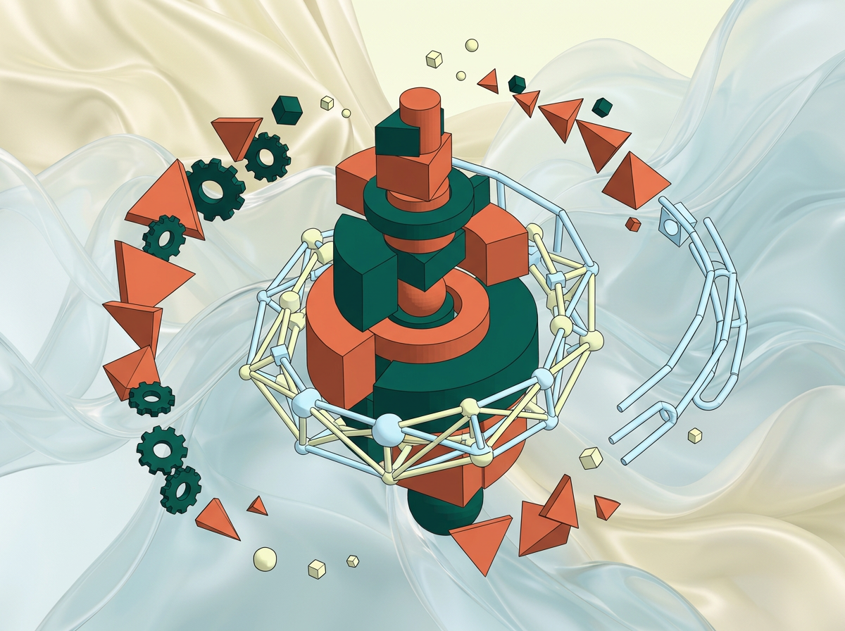 AI Design for на этом фоне создай 3д фигурки на тему 3d моделлирование в Tinkercad.  ФОН МЕНЯТЬ НЕЛЬЗЯ!!! Фигурки должны быть достаточно большими. Используй цвета EE6C4D 01524B D5F4FF FAFFDB

сделай модельки динамичными. Не делай никаких надписей

Основная фигурка должна быть по центру. Вокруг нее элементы для придания динамики.